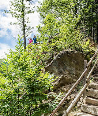 Die Aussichtplattform am Schenner Waalweg